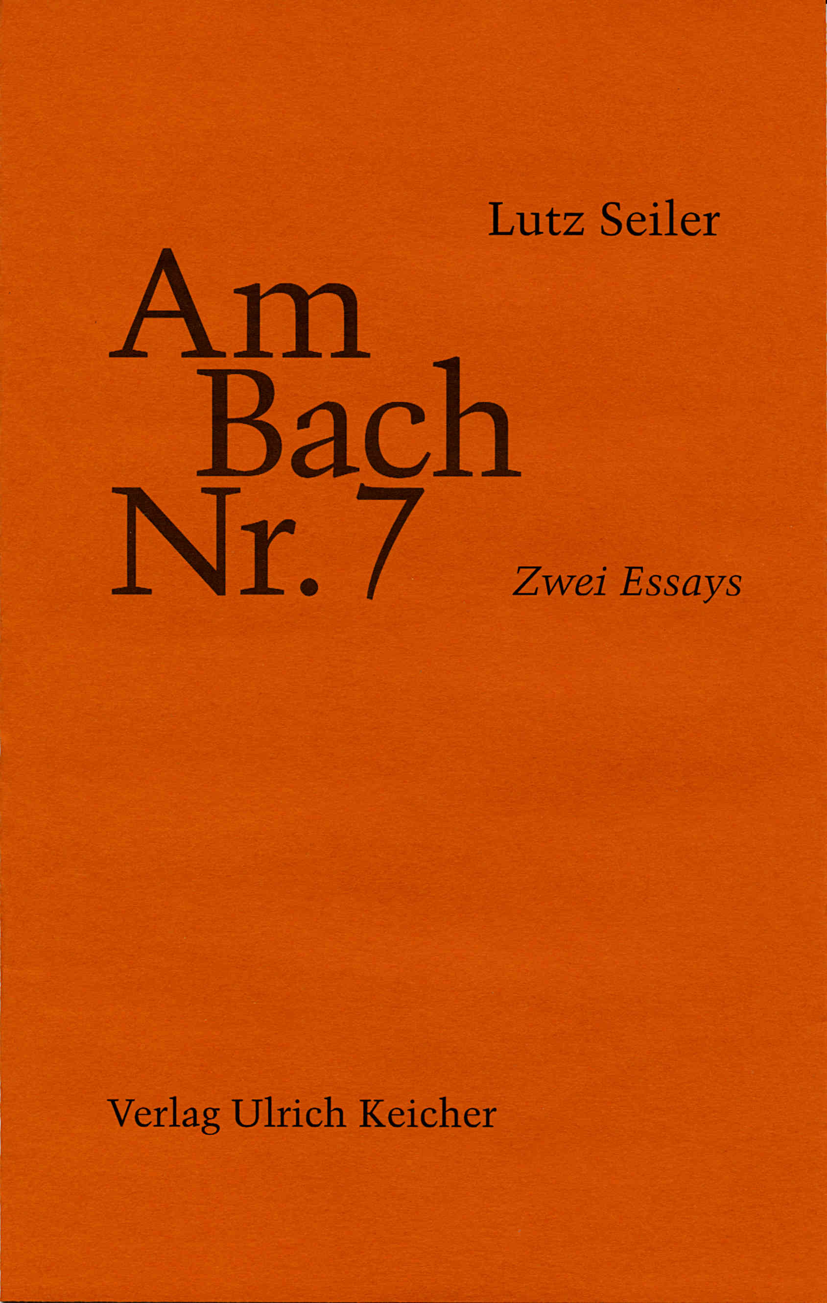 Seiler Am Bach / Cover