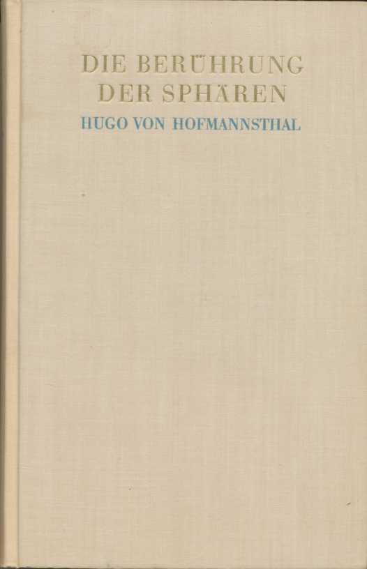 HOFMANNSTHAL, Hugo von